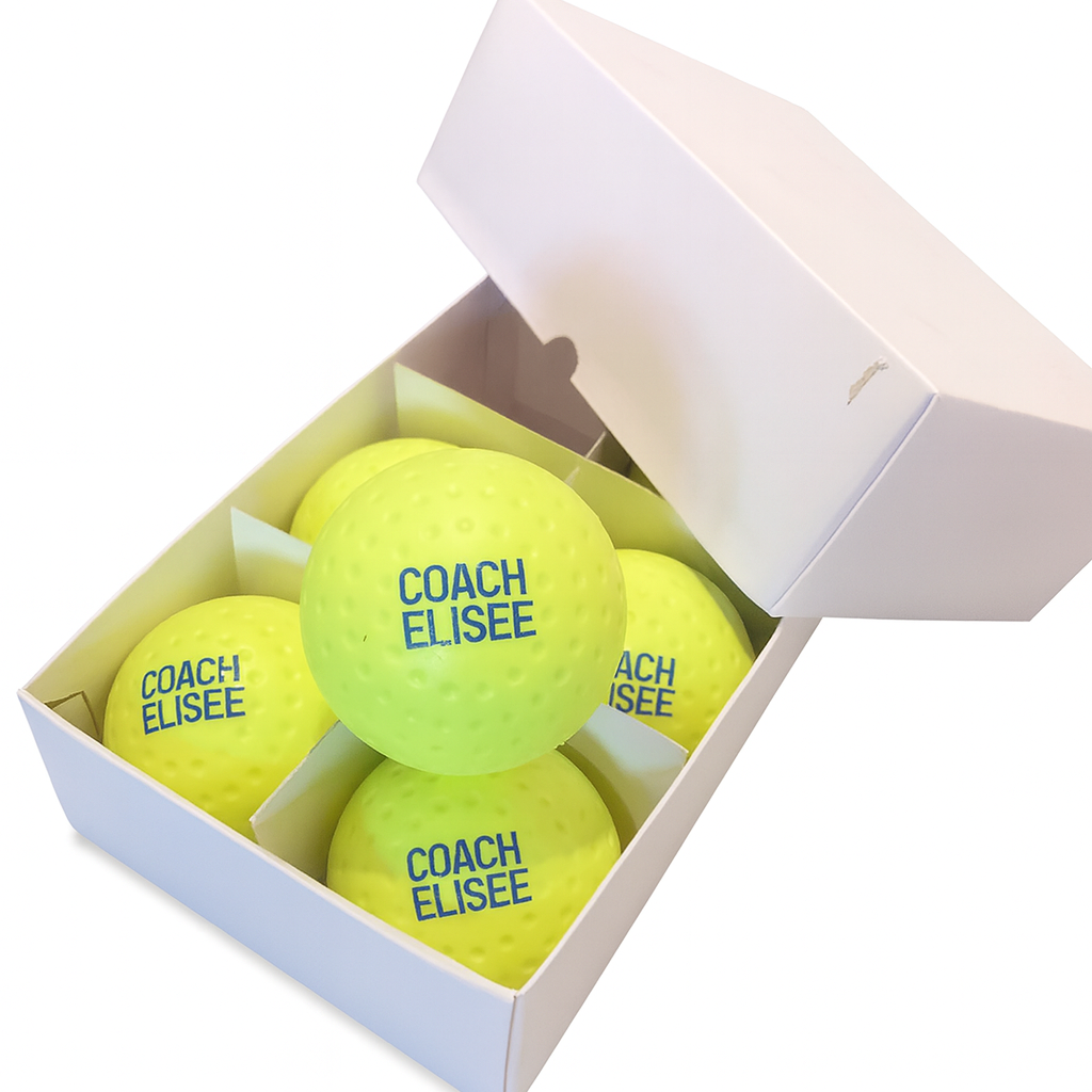 Veldhockeybal - Geel - set van 6 ballen
 - Coach Elisee Dimple Ball