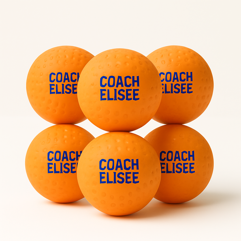 Veldhockeybal - Oranje - 6 stuks  - Coach Elisee Dimple Ball