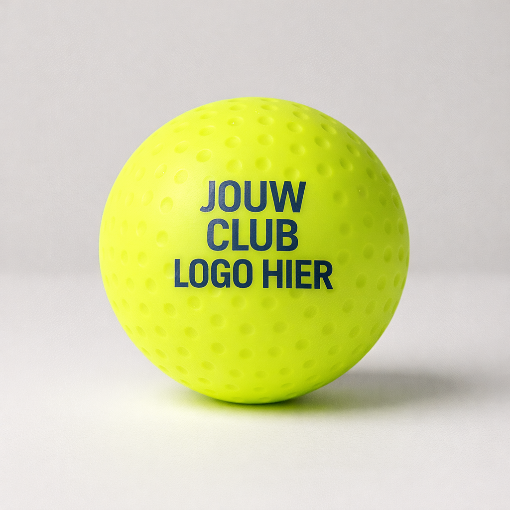 Hockeybal met clublogo op maat - Geel