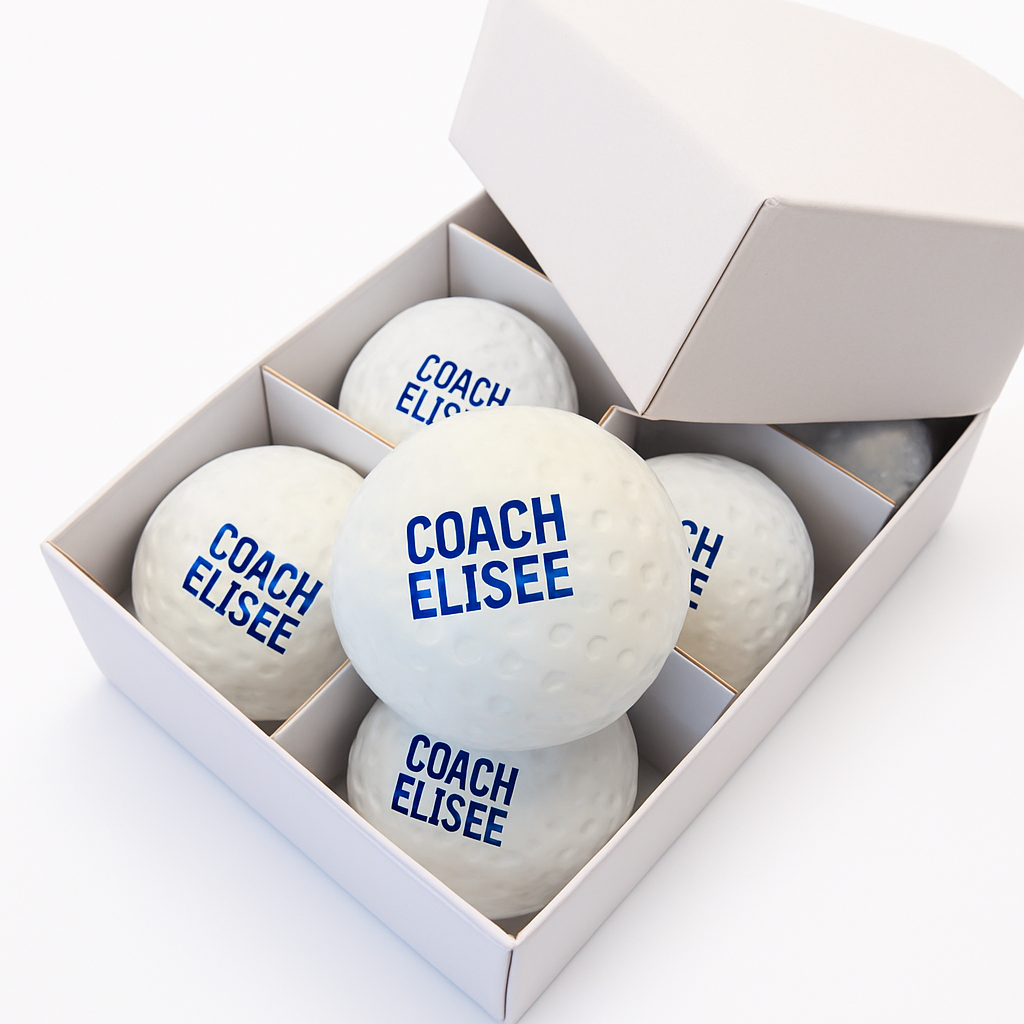 Veldhockeybal - Wit - 6 stuks -  Dimple Ball