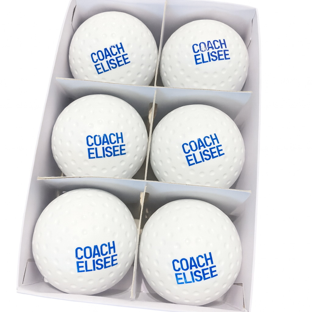 Veldhockeybal - Wit - 6 stuks - Coach Elisee Dimple Ball